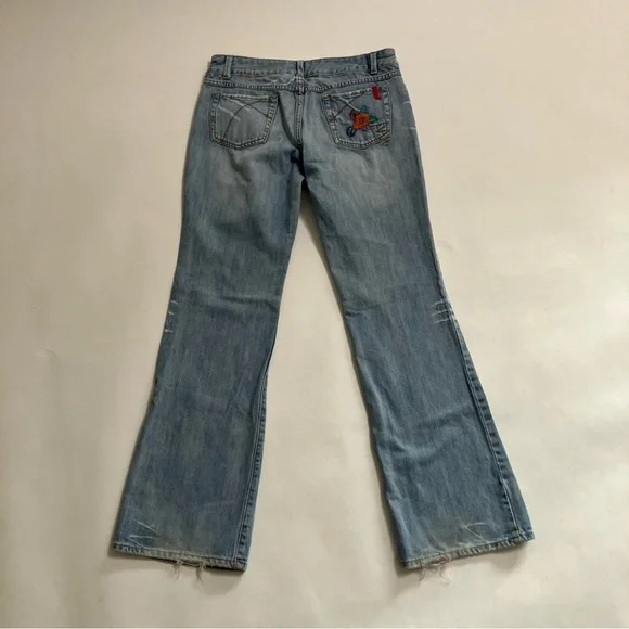 Y2K BILLABONG embroidered flare jeans - Picture 5 of 6